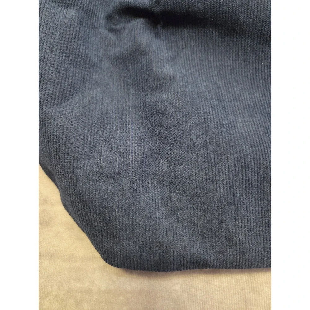 Corduroy Tote Bag Ribbed Navy 100% Cotton Eco Reusable Purse Women's 14in x 13in